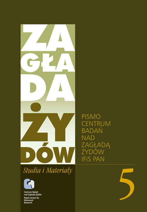 Zagłada Żydów. Studia i Materiały; nr 5/2009